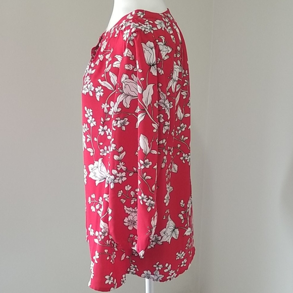 COPY - Adrienne vittadini womens red floral design XLarge - Picture 5 of 10
